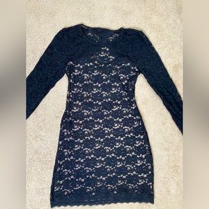 Gently Used Laced Backless Black Beautiful Dress